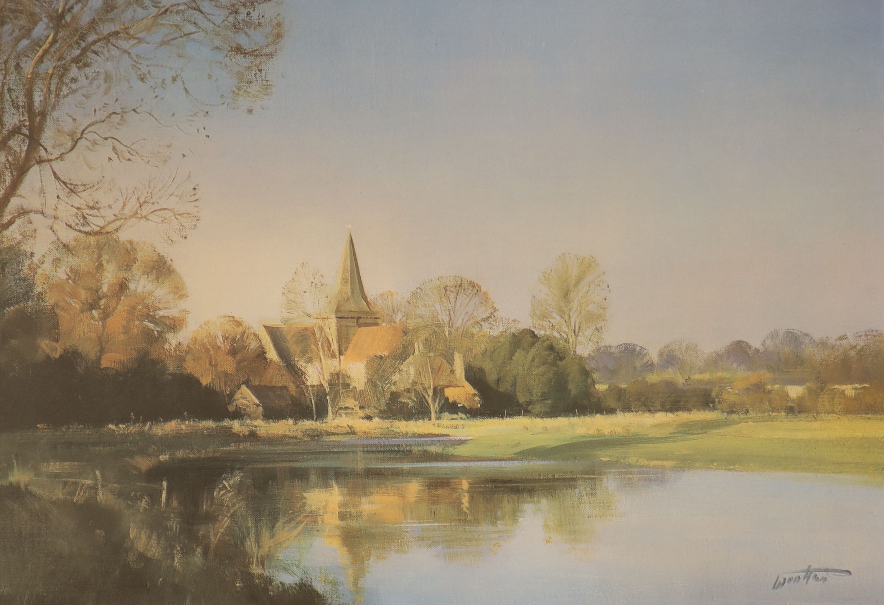 After David Shepherd (1931-2017), a signed limited edition print, 'Captain & Sergeant - the First Furrow of Autumn' and sundry other prints and oil paintings